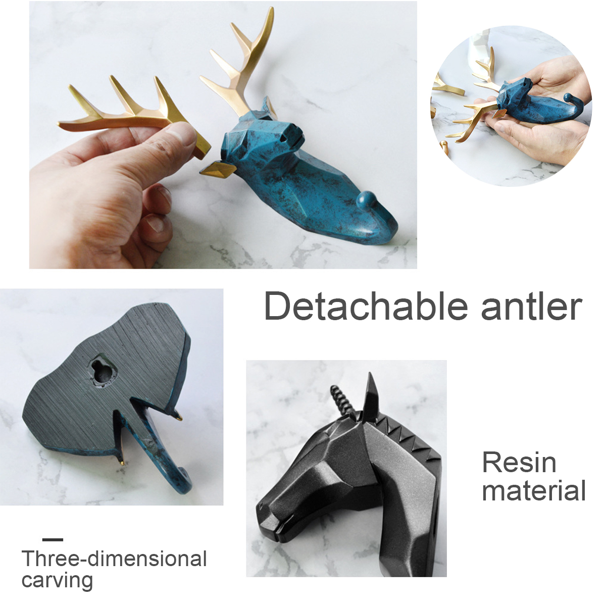 Simple-3D-Coat-Hook-Holder-Creative-Animals-Head-Hanger-Wall-Mounted-Craft-1602227-9
