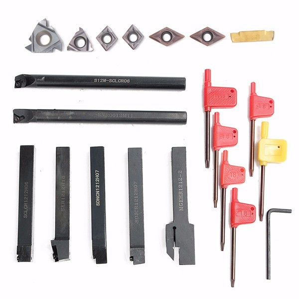 7pcs-12mm-Shank-Lathe-Turning-Tool-Holder-Boring-Bar-with-7pcs-Carbide-Insert-and-Wrench-1110118-2