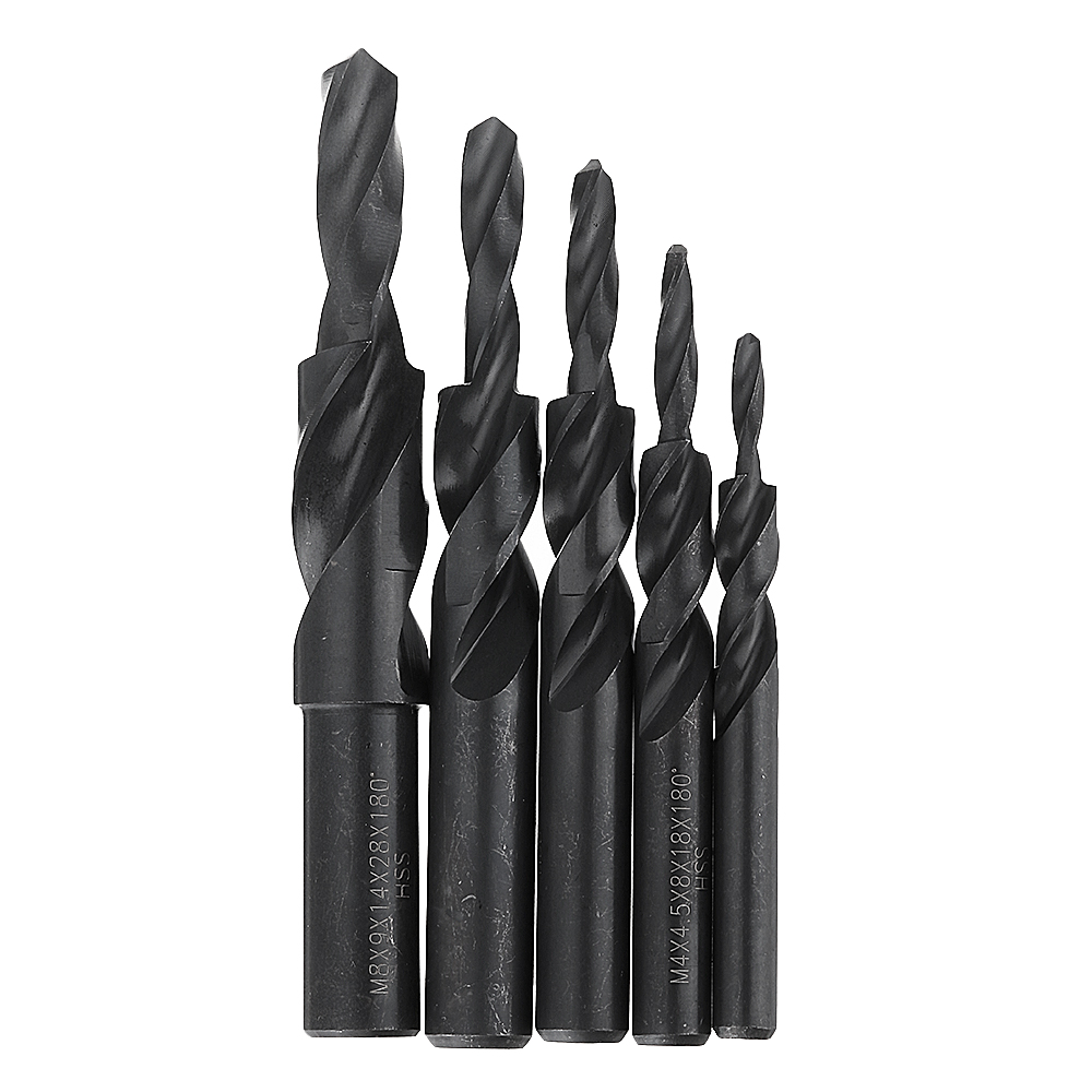 Drillpro-M3-12-180-Degree-HSS-Twist-Step-Drill-Bit-Two-Stage-Conutersunk-Drill-Sub-Step-Drill-1514314-3