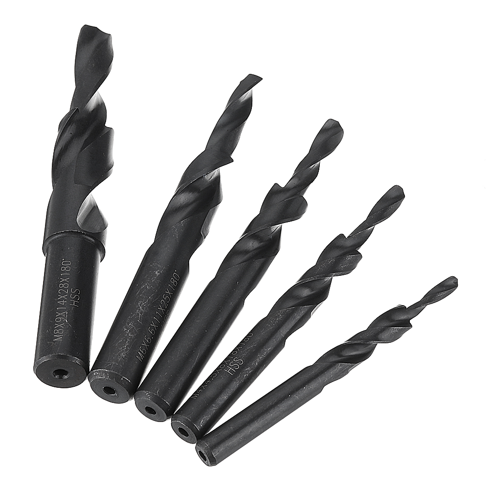 Drillpro-M3-12-180-Degree-HSS-Twist-Step-Drill-Bit-Two-Stage-Conutersunk-Drill-Sub-Step-Drill-1514314-4