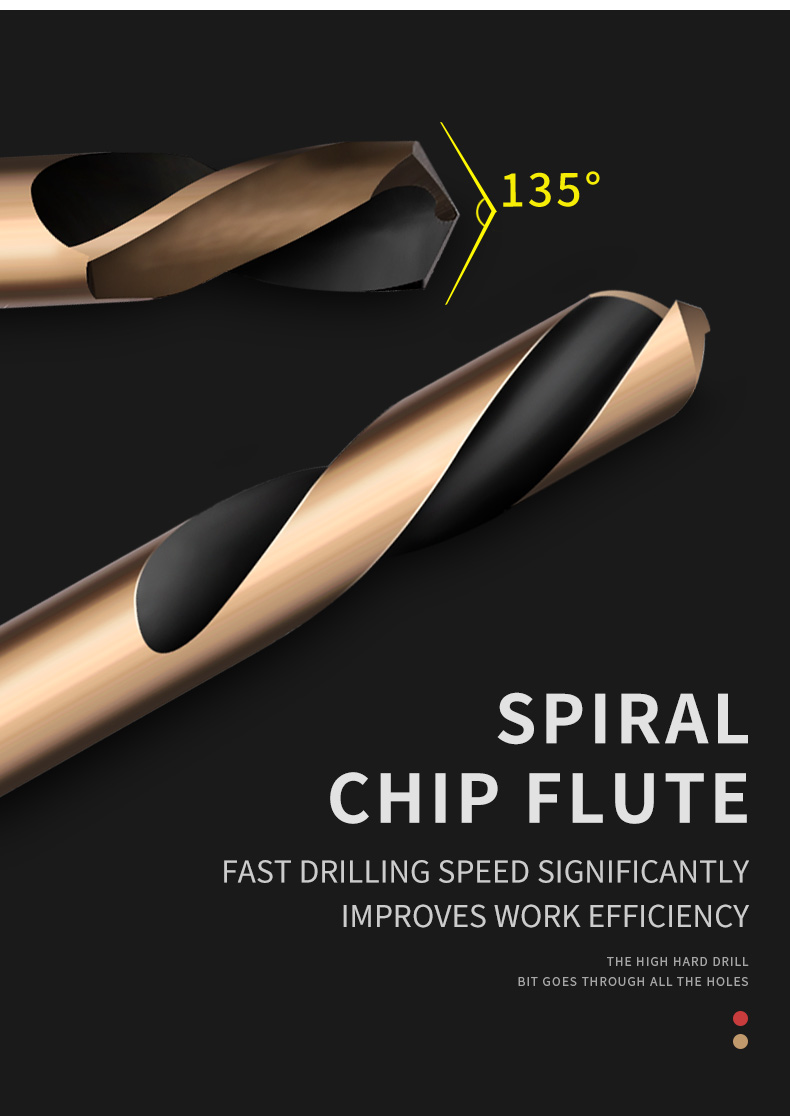 GREENER-10pcs-M35-Cobalt-Auger-Bit-Set-Double-headed-Double-edged-Twist-Drill-Bits-for-Steel-Wood-Dr-1924380-2