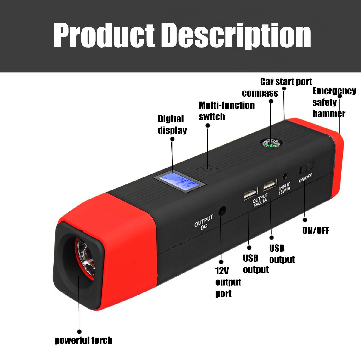 99800mAh-12V-LED-Portable-Auto-Jump-Starter-Emergency-Start-Power-Bank-Auto-Mobile-Charging-1403981-2