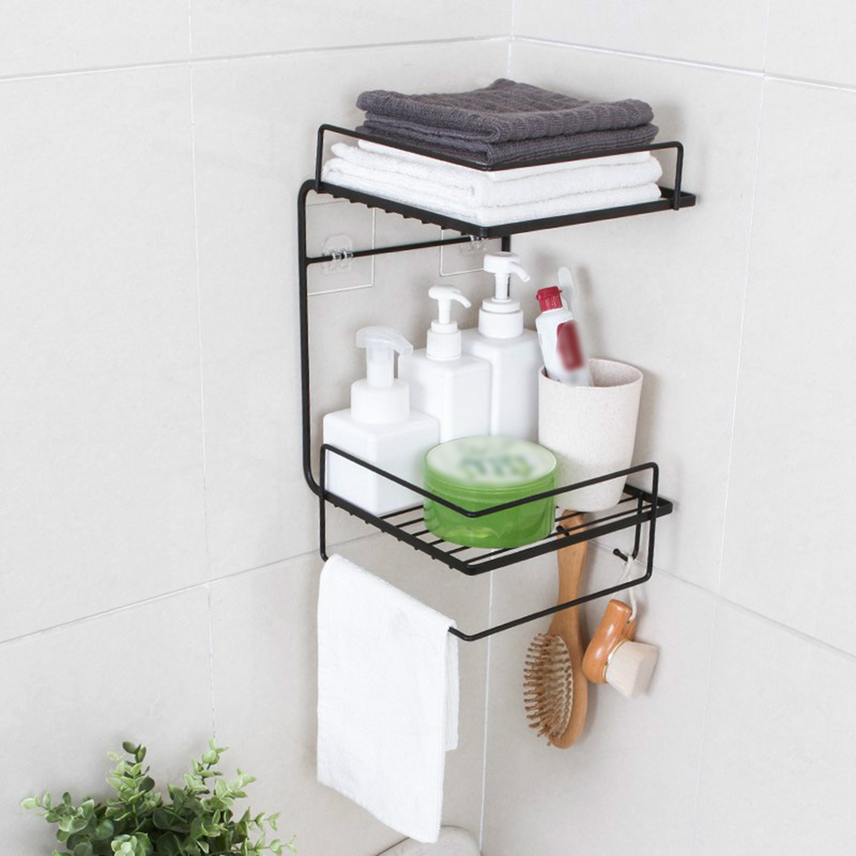Bathroom-Shelf-Perforation-Free-Wall-Mounted-Kitchen-Shelf-Toilet-Shelf-Wall-Corner-Shelf-Rack-1586125-4