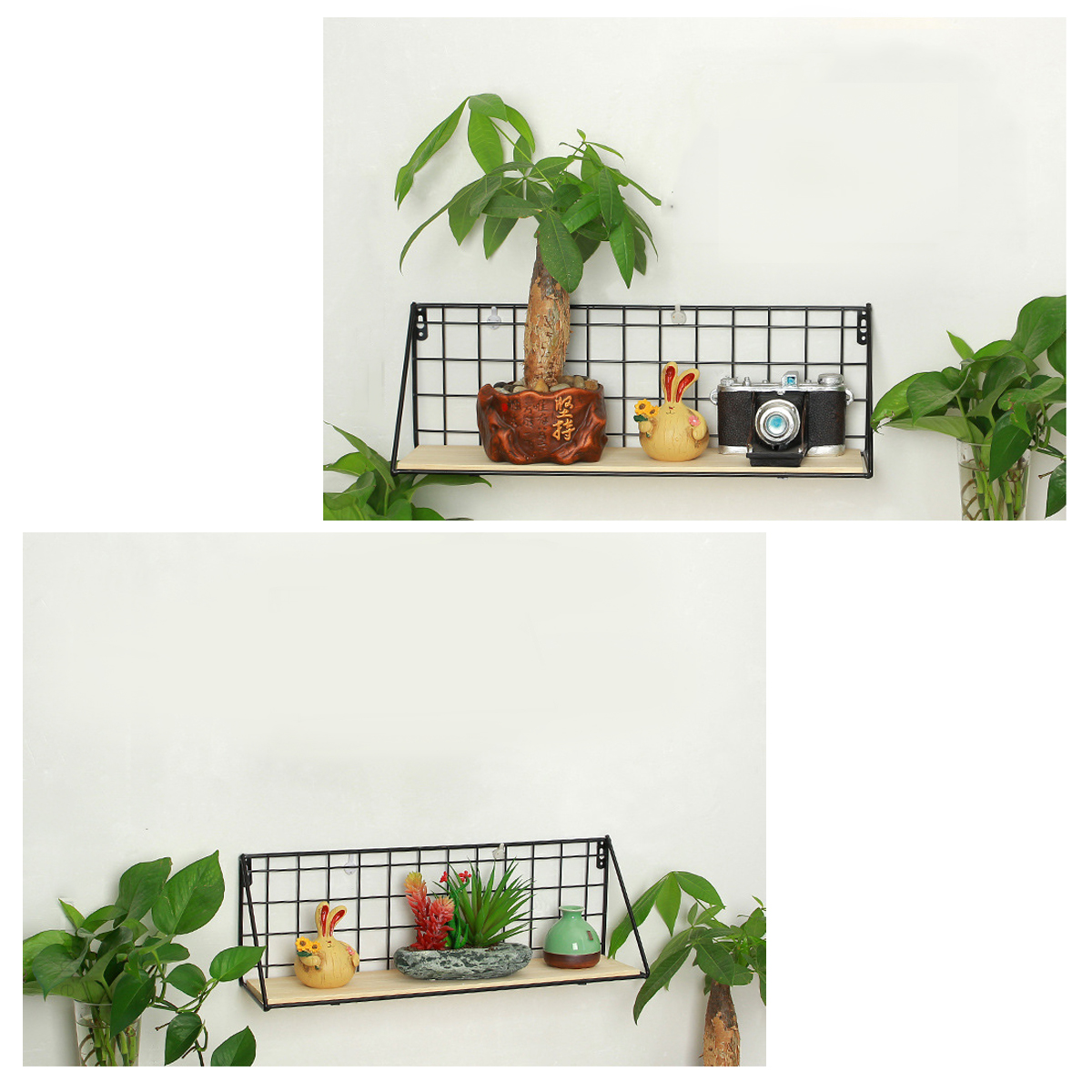 Fashion-Wooden-Iron-Storage-Holder-Home-Storage-Shelf-Wall-Hanging-Storage-Box-1726330-12