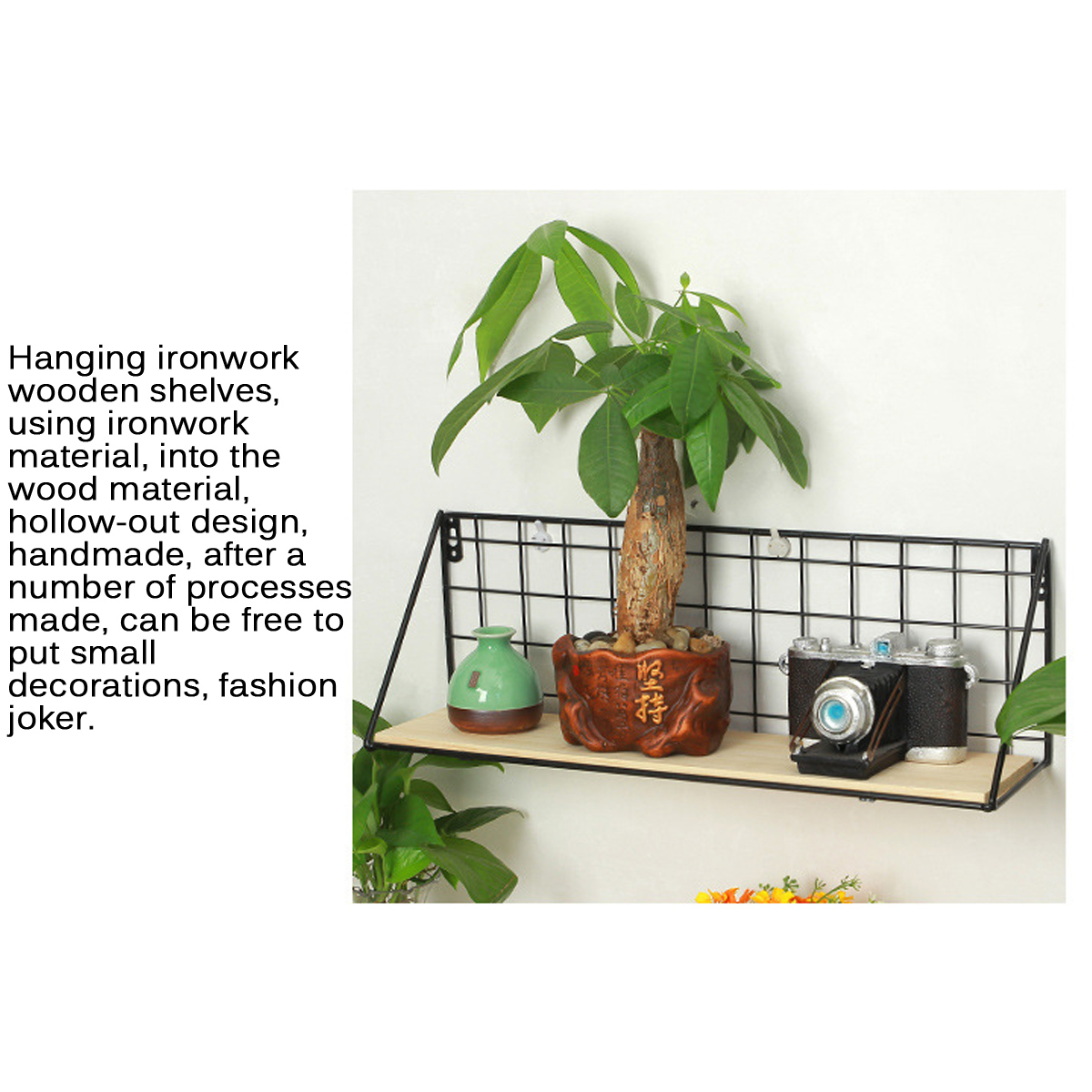 Fashion-Wooden-Iron-Storage-Holder-Home-Storage-Shelf-Wall-Hanging-Storage-Box-1726330-6