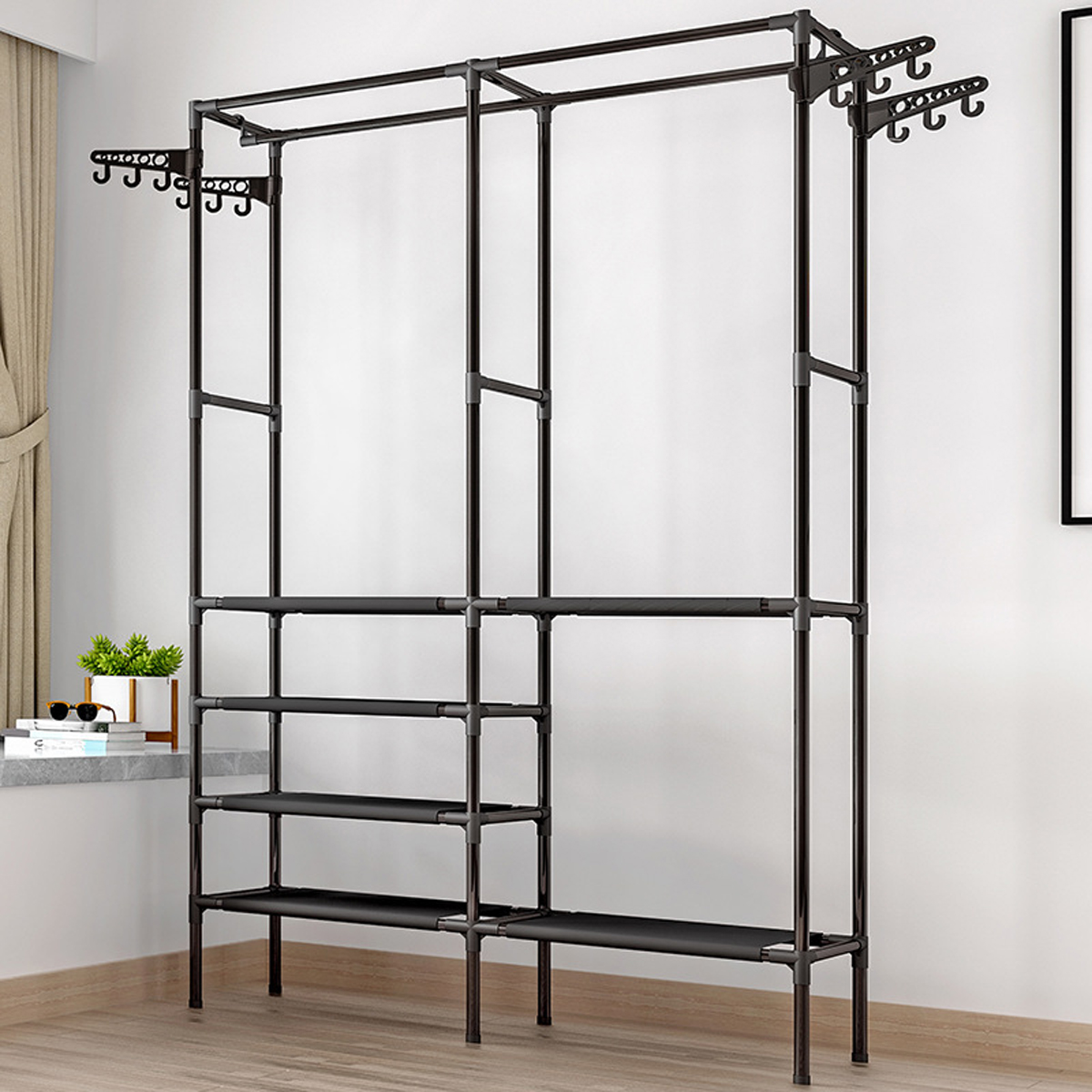 Standing-Landing-Wardrobe-Protable-Hanger-Holder-Durable-Clothes-Organizer-Household-Clothes-Rack-Sh-1606042-6