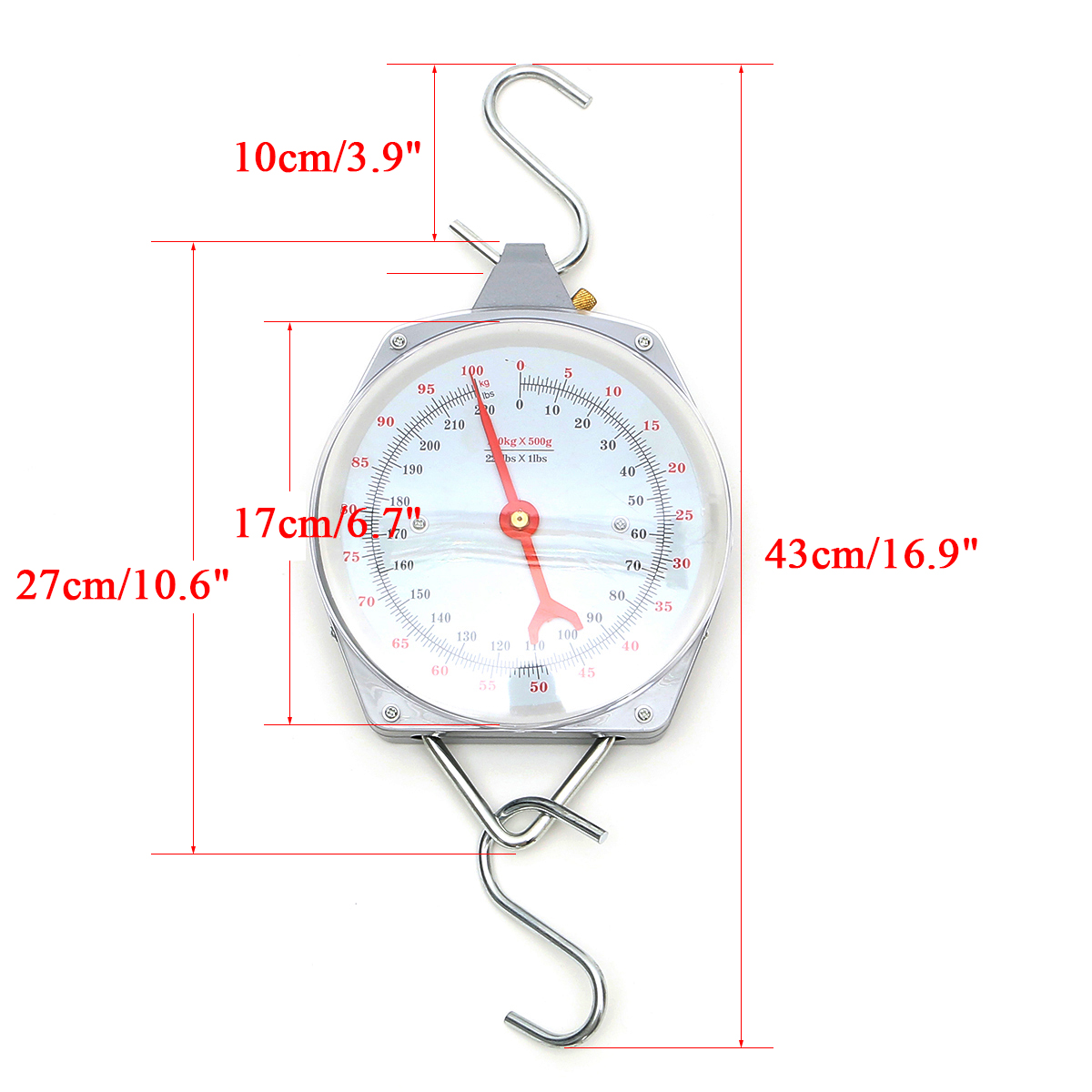 100kg220lbs-Clockface-Hanging-Scale-Weighing-Butchering-with-Hook-1156011-9