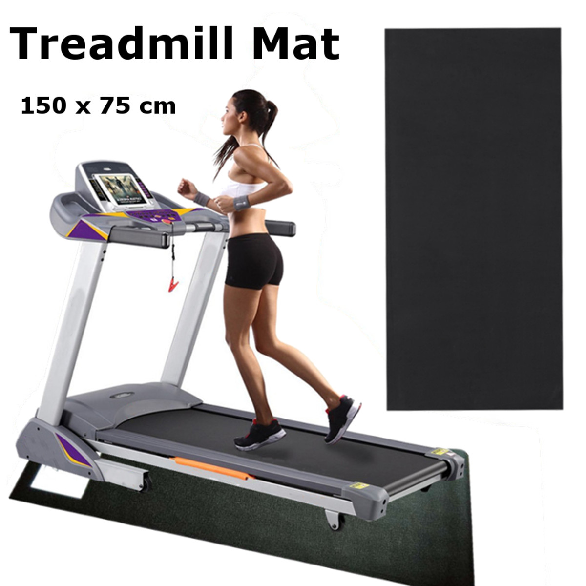 150x75cm-Black-Treadmill-Mat-Outdoor-Sports-Fitness-Yoga-Mats-Running-Machine-Pad-1520090-1