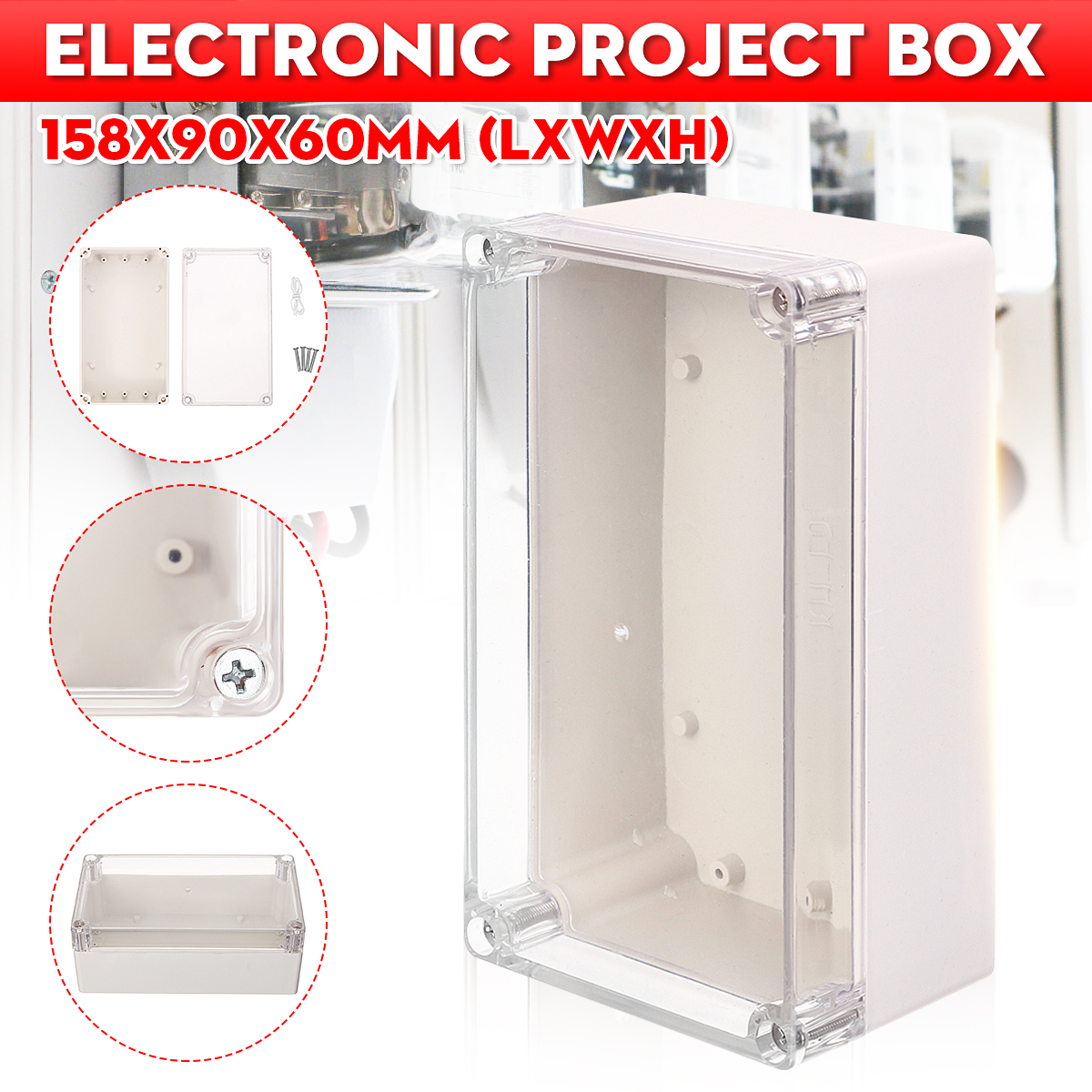 Plastic-Waterproof-Electronic-Project-Box-Clear-Cover-Electronic-Project-Case-1589060mm-1595735-2