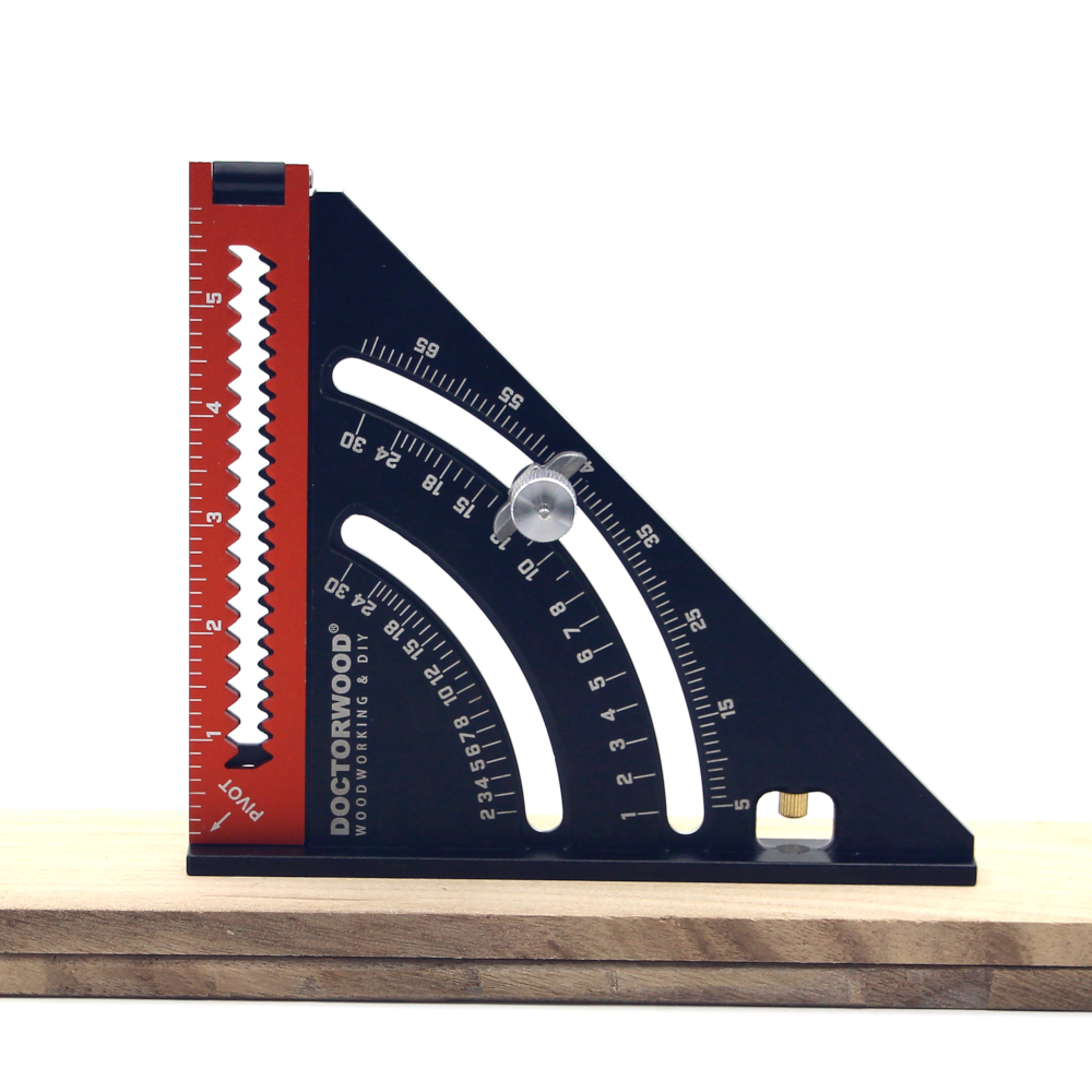 DOCTORWOOD-6-Inch-Extendable-Multifunctional-Folding-Triangle-Ruler-Carpenter-Square-with-Base-Preci-1777891-11