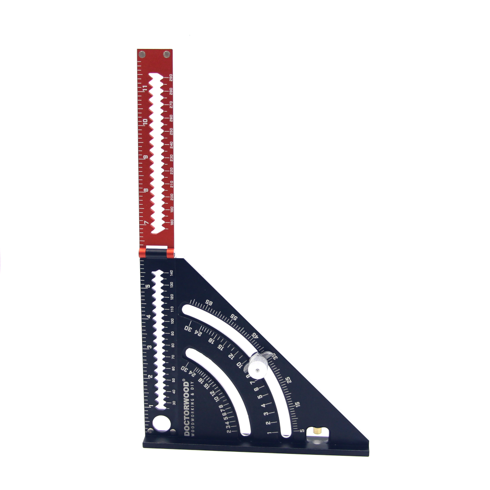 DOCTORWOOD-6-Inch-Extendable-Multifunctional-Folding-Triangle-Ruler-Carpenter-Square-with-Base-Preci-1777891-6