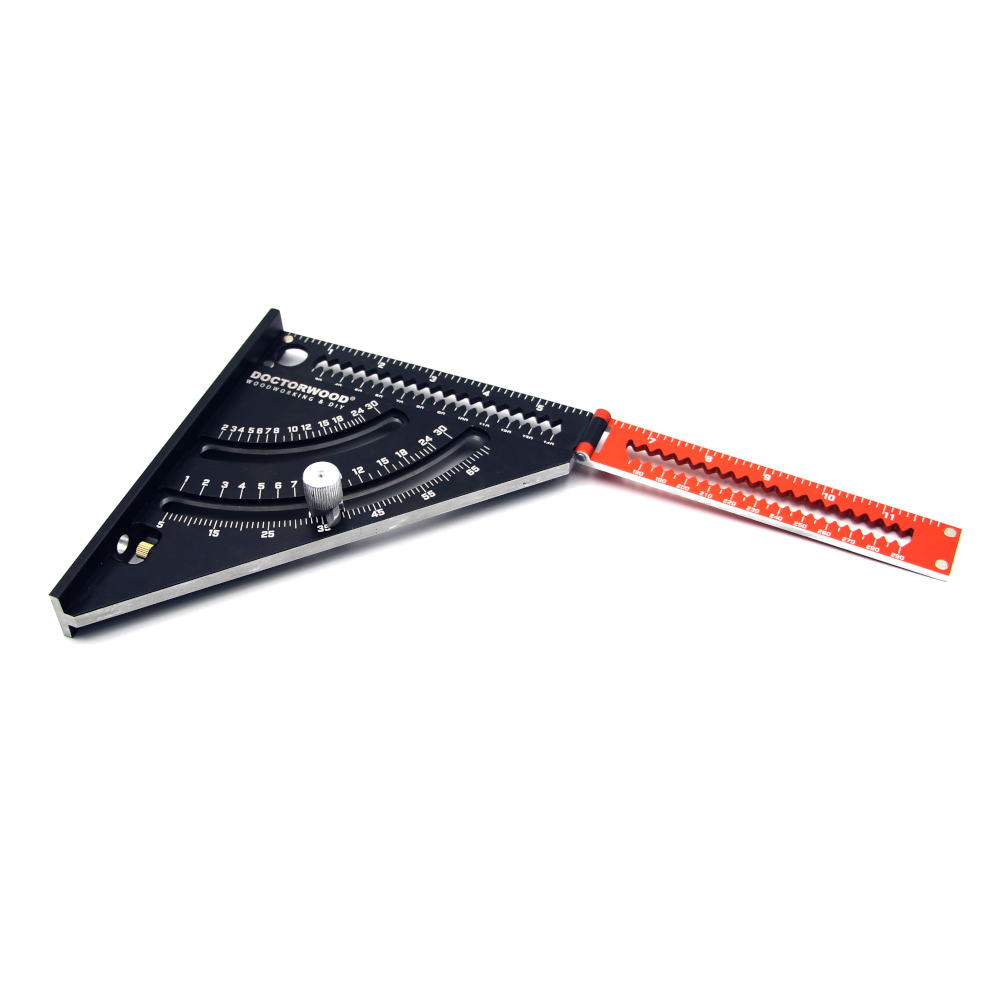 DOCTORWOOD-6-Inch-Extendable-Multifunctional-Folding-Triangle-Ruler-Carpenter-Square-with-Base-Preci-1777891-7