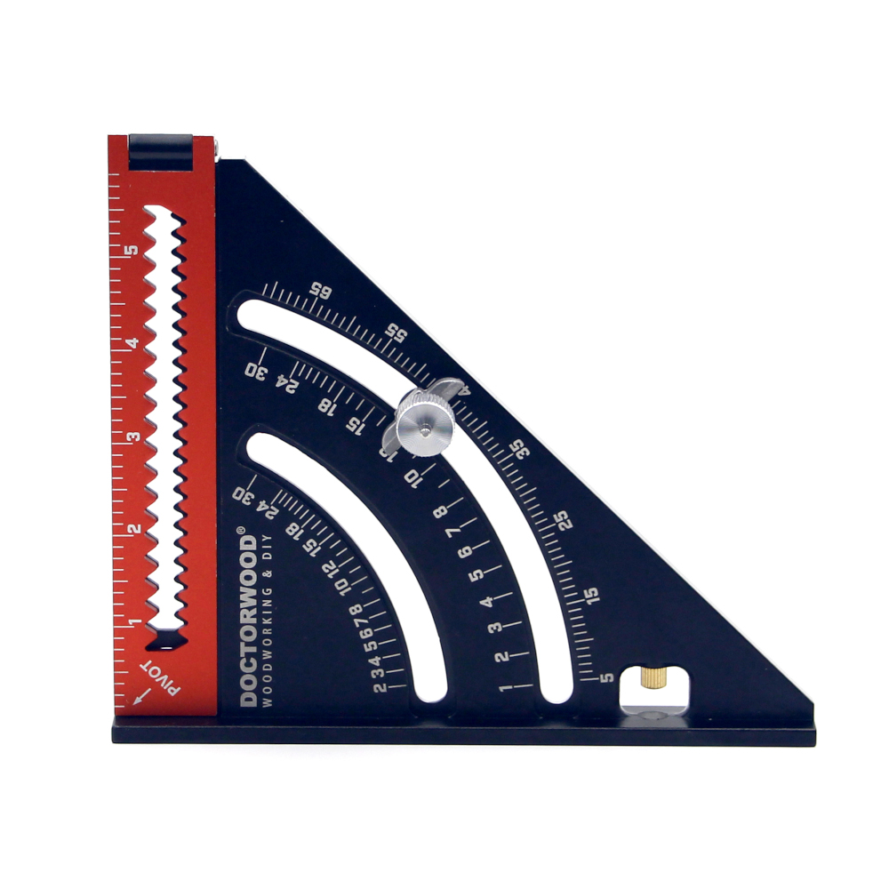 DOCTORWOOD-6-Inch-Extendable-Multifunctional-Folding-Triangle-Ruler-Carpenter-Square-with-Base-Preci-1777891-8