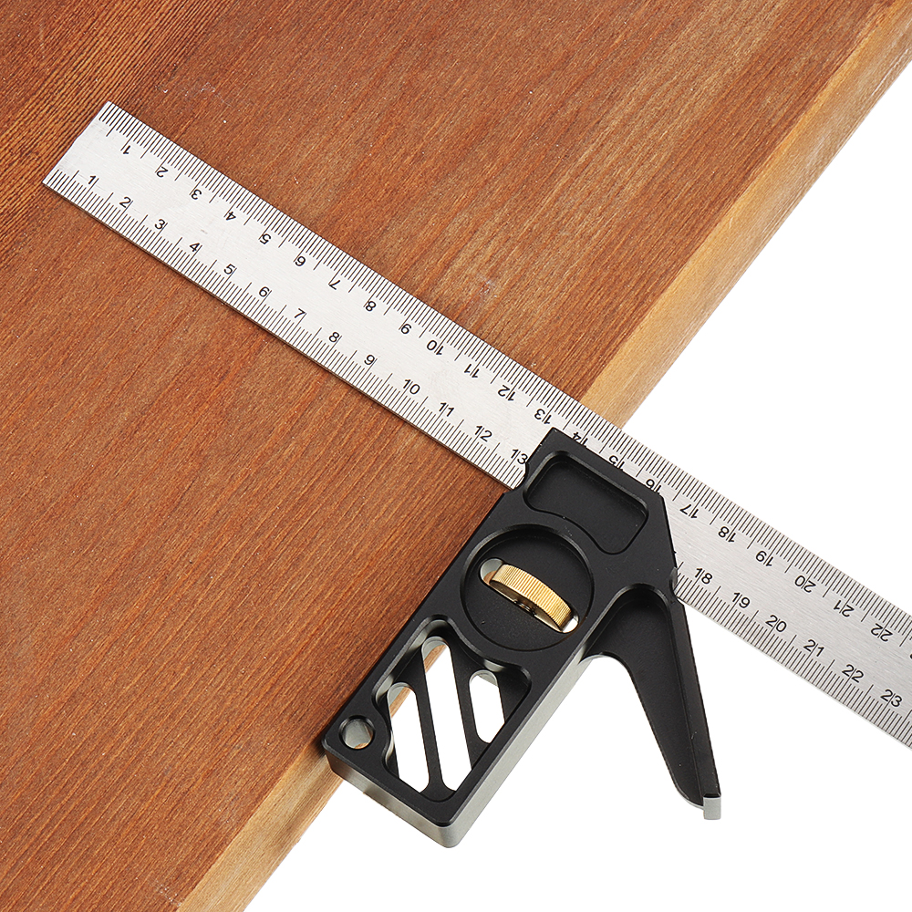 Drillpro-Adjustable-300mm-Aluminum-Alloy-Combination-Square-45-90-Degree-Angle-Scriber-Steel-Ruler-W-1617483-7