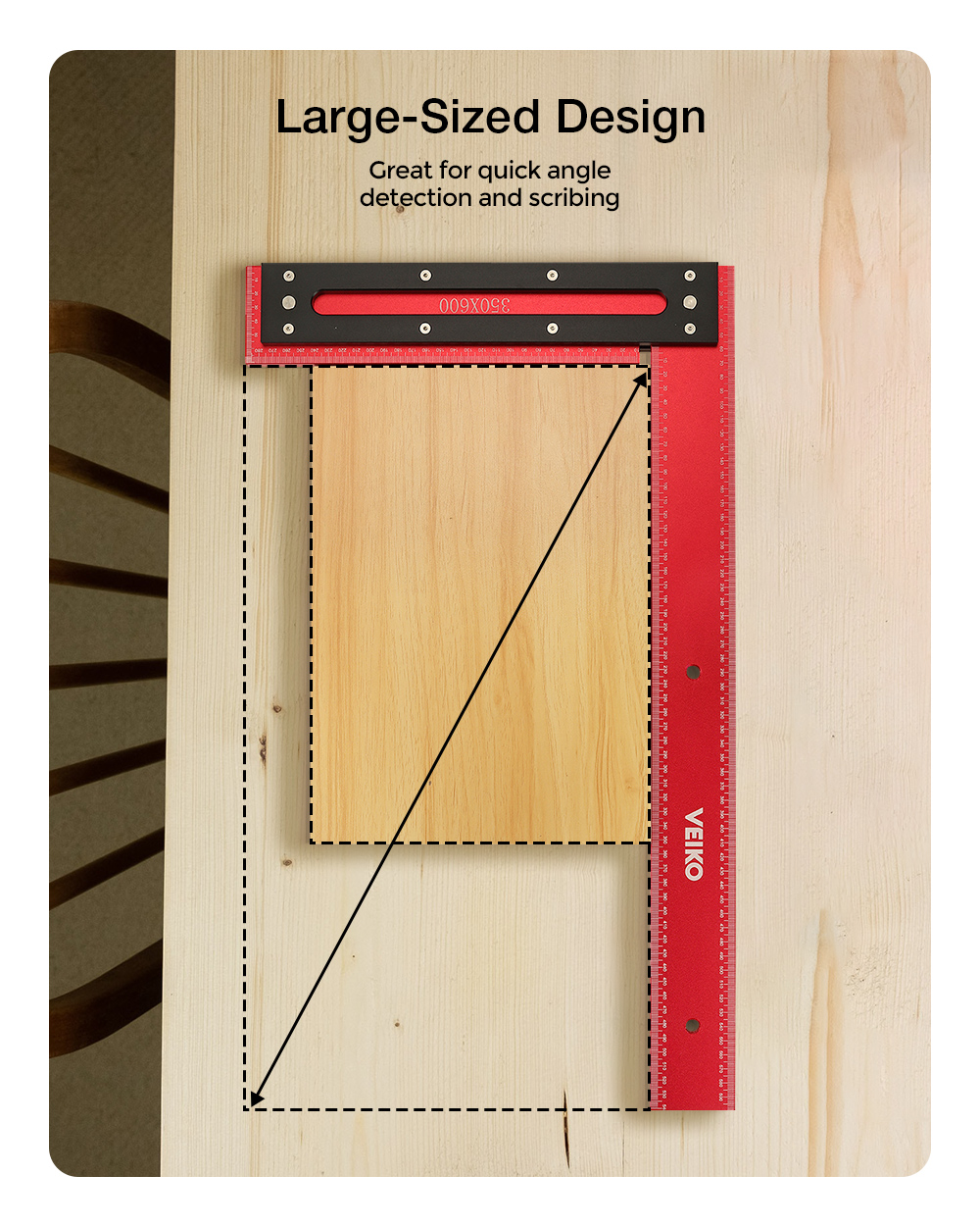 VEIKO-600mm-Aluminum-Alloy-Carpenter-Square-Framing-Square-Right-Angle-Ruler-for-Woodworking-Square--1917351-5