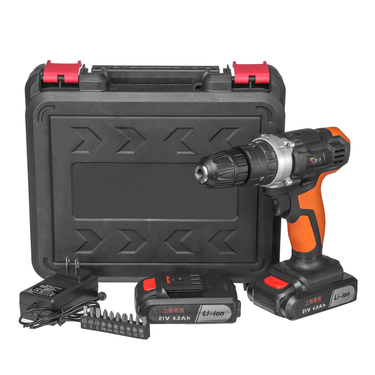 21V-4000mAh-Li-ion-Cordless-Electric-Impact-Drill-183-Clutches-2-Speed-Power-Drills-With-2-Batteries-1412172-2