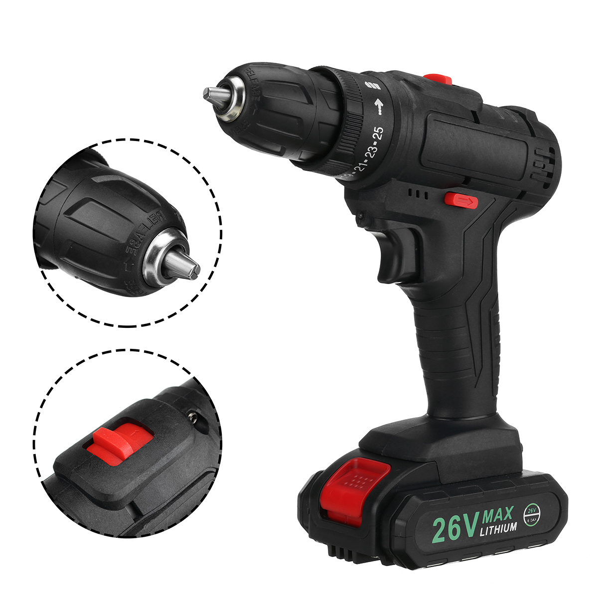 48V-1500W-Electric-Drill-28Nm-25-Gears-LED-Light-Screwdriver-Power-Tool-W-1PC2PCS-Battery-1791184-2