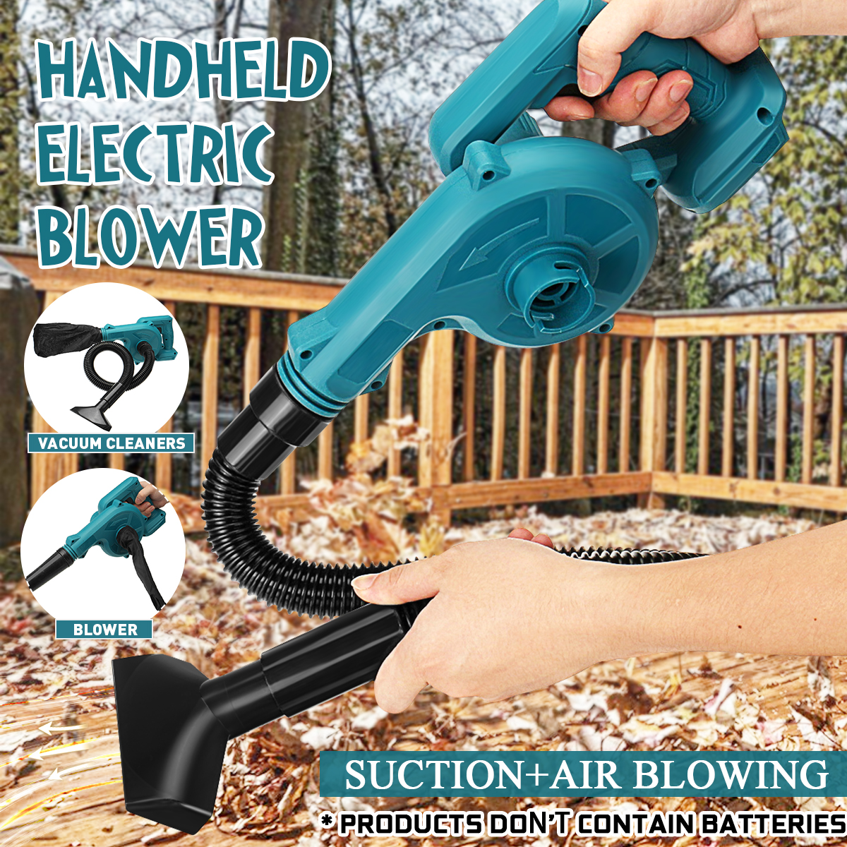 VIOLEWORKS-2-in-1-Electric-Air-Blower-Vacuum-Cleaner-Handheld-Dust-Collecting-Tool-For-Makita18V-Bat-1771460-2