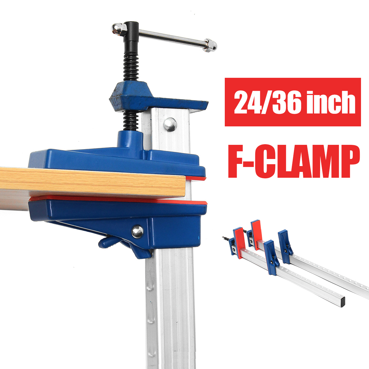 2436-Inch-Aluminum-Alloy-F-Clamp-Bar-Quick-Release-Woodworking-Clamp-Parallel-Adjustable-Heavy-Duty--1361735-2