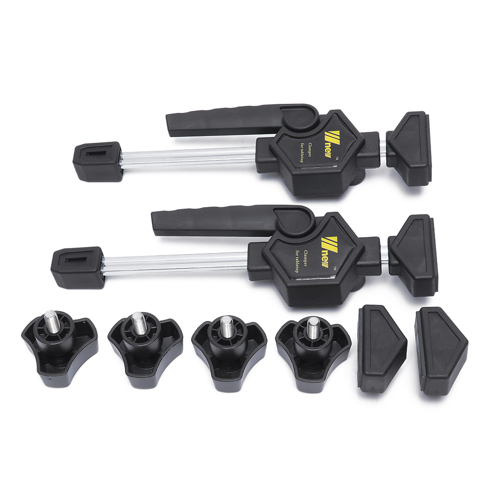 2Pcs-MFT-Table-Clamp-Quick-Ratchet-Release-Speed-Squeeze-Woodworking-Clamp-Clip-Kit-Spreader-Gadget--1454253-1