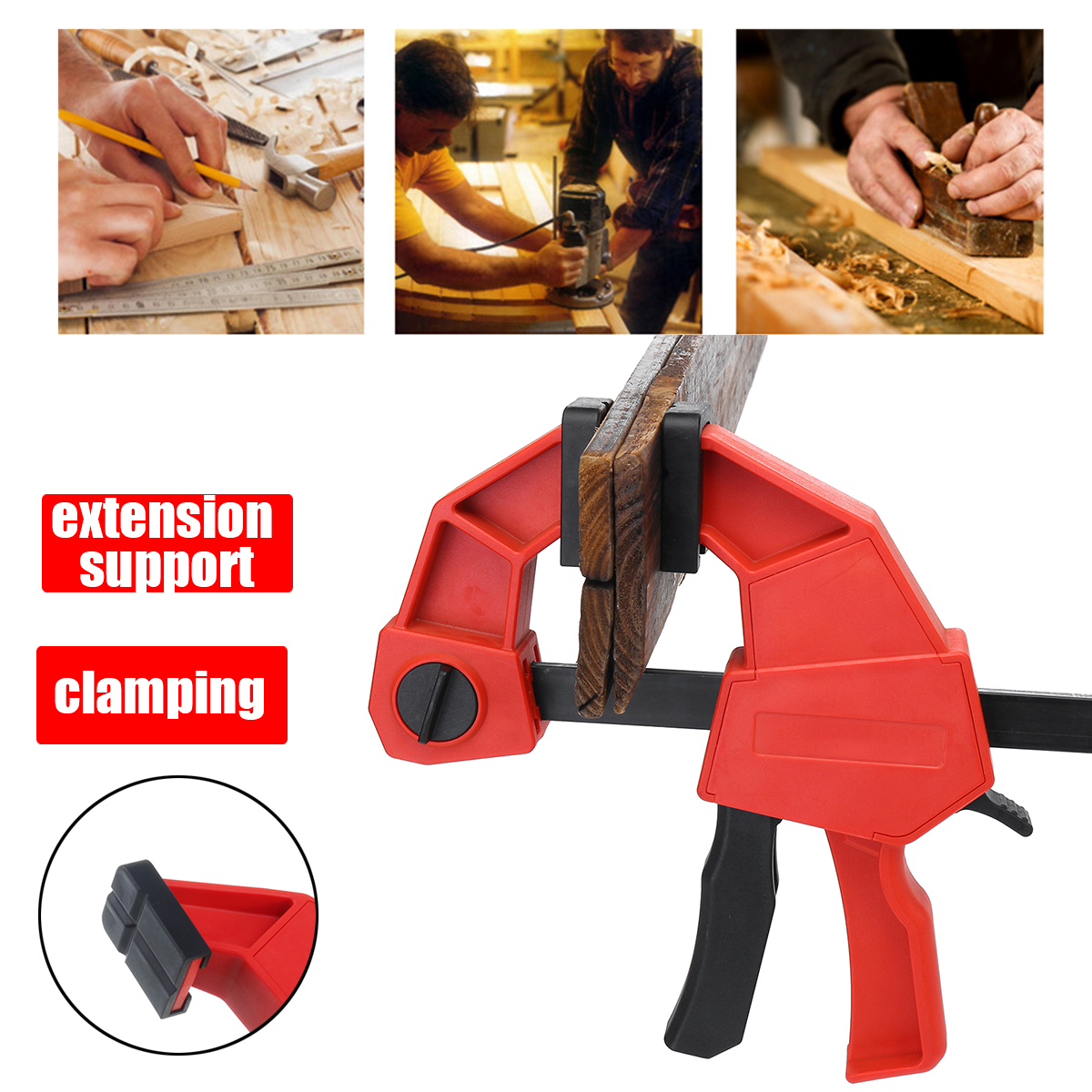 3036Inch-Heavy-Duty-F-Clamp-WoodWorking-Quick-Grip-Bar-Plastic-Grip-Wood-Clamp-1630185-2