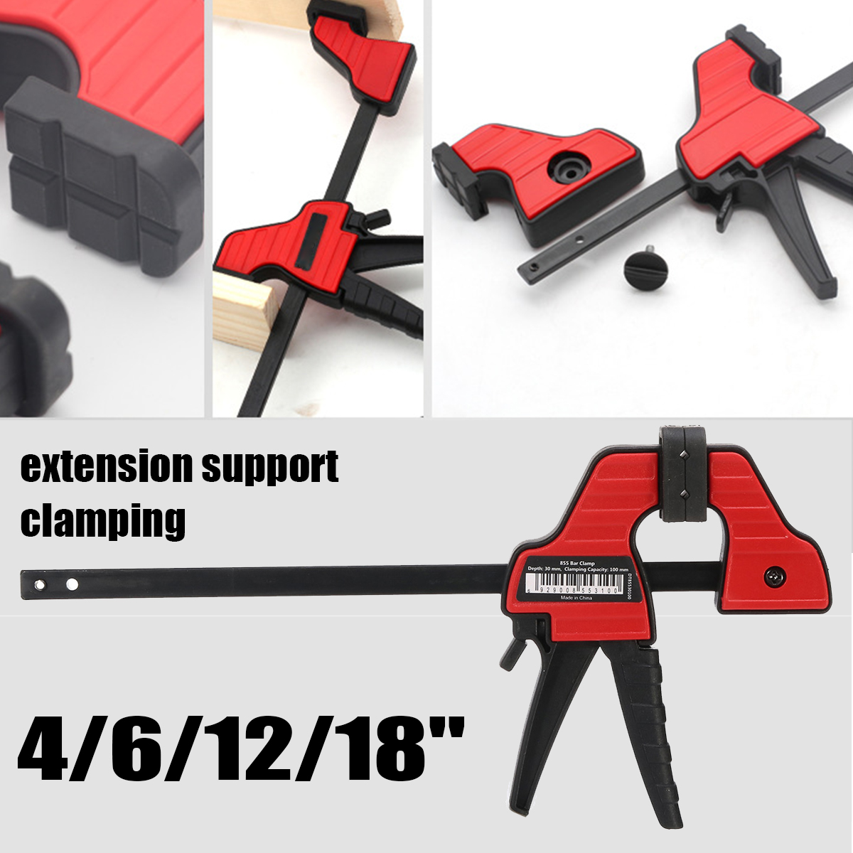461218-Inch-Plastic-F-Clamp-Heavy-Duty-Holder-Quick-Release-Parallel-Wood-Tool-Woodworking-Clamp-1437237-9