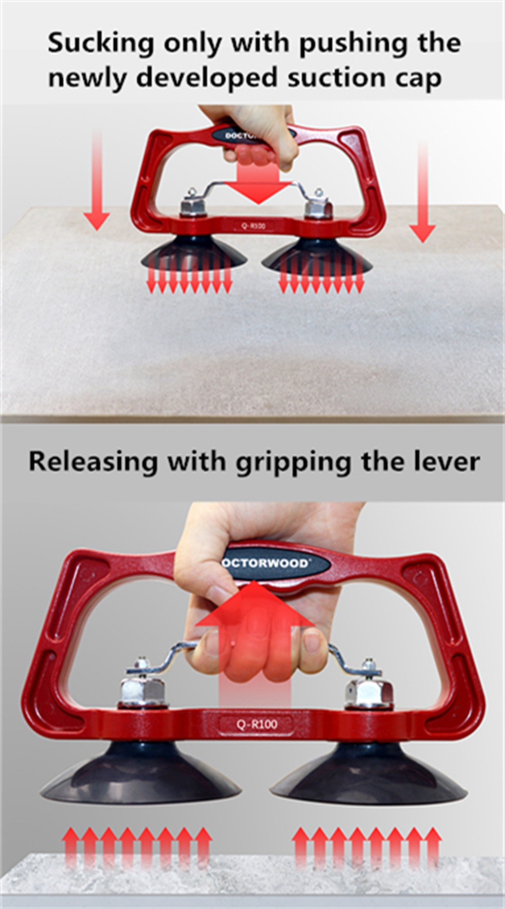 DOCTORWOOD-2PCS-Easy-Hand-Saving-Labor-Woodworking-Board-Lift-Tool-Suction-Cup-Tile-Handling-Tool-35-1893645-9