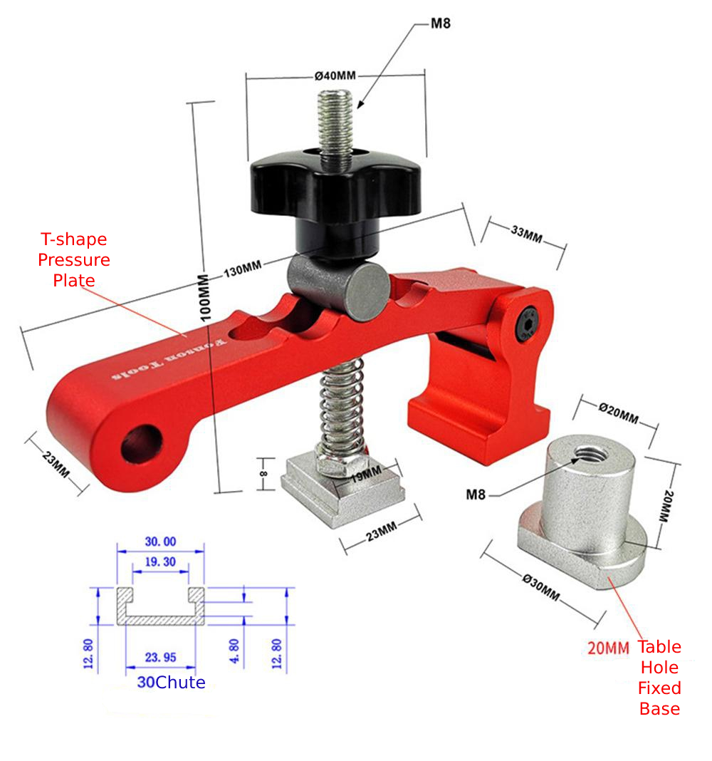 Fonson-2-in-1-Woodworking-3-Steps-Adjustable-Table-Clamps-Quick-Hold-Down-Clamps-Pressure-Plate-Desk-1901559-2