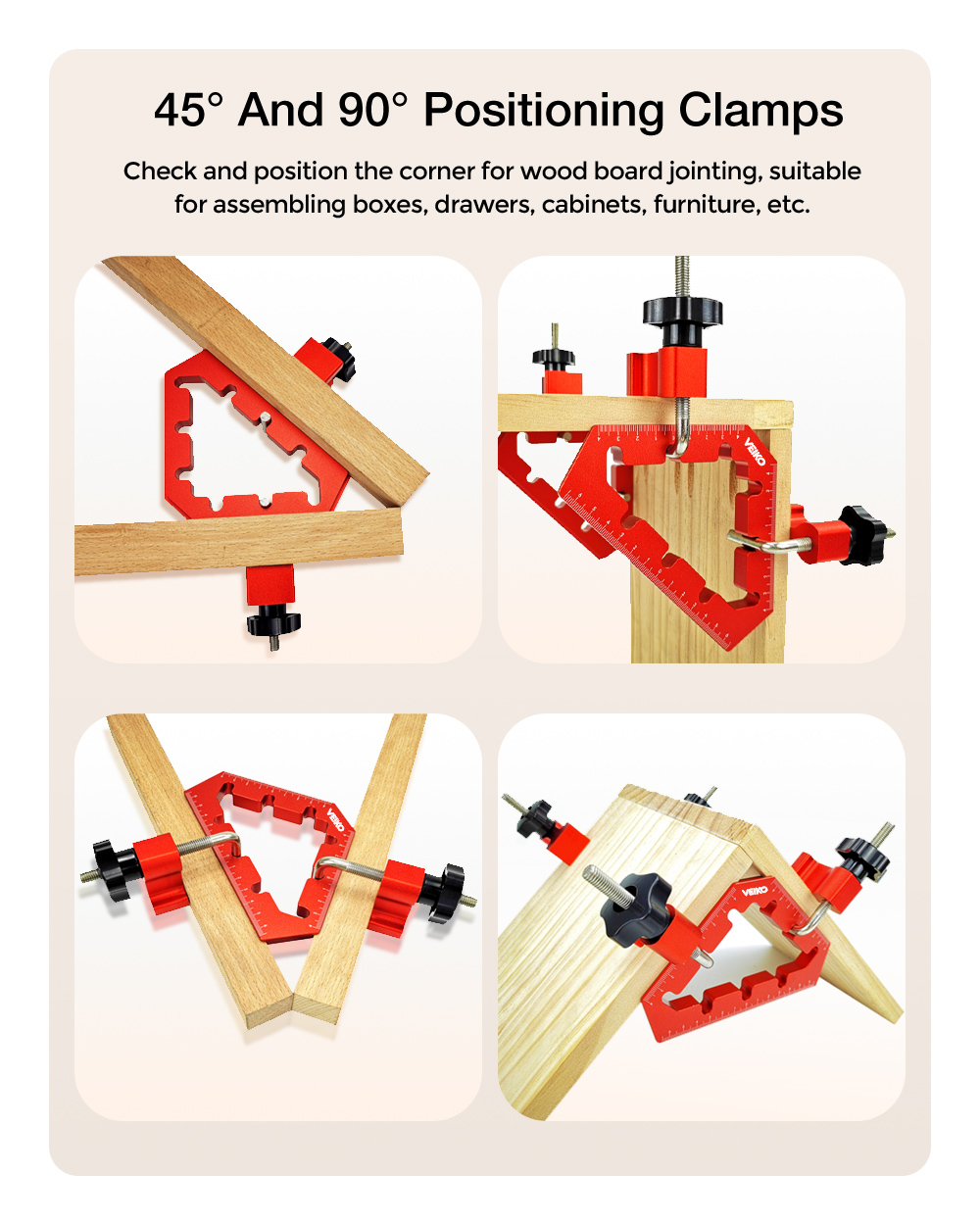 VEIKO-Woodworking-45-and-90-Degree-Right-Angle-Clamps-Aluminum-Alloy-Positioning-Clamping-Square-Cor-1879416-6