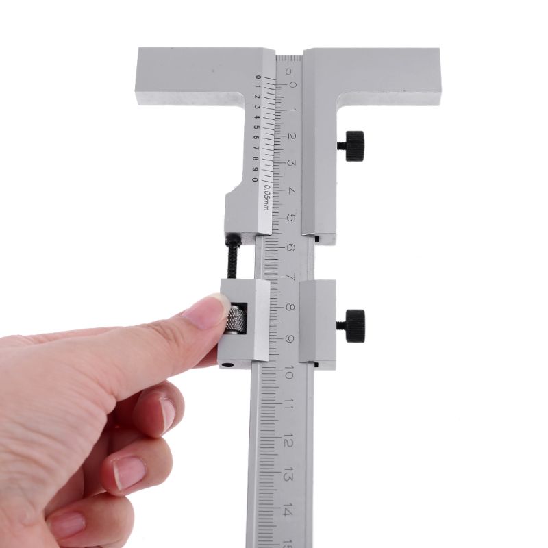 160250300400500mm-T-Type-Vernier-Caliper-Scraper-Bridge-Tool-005mm-Fine-Adjustment-Carbon-Steel-Rule-1830350-5