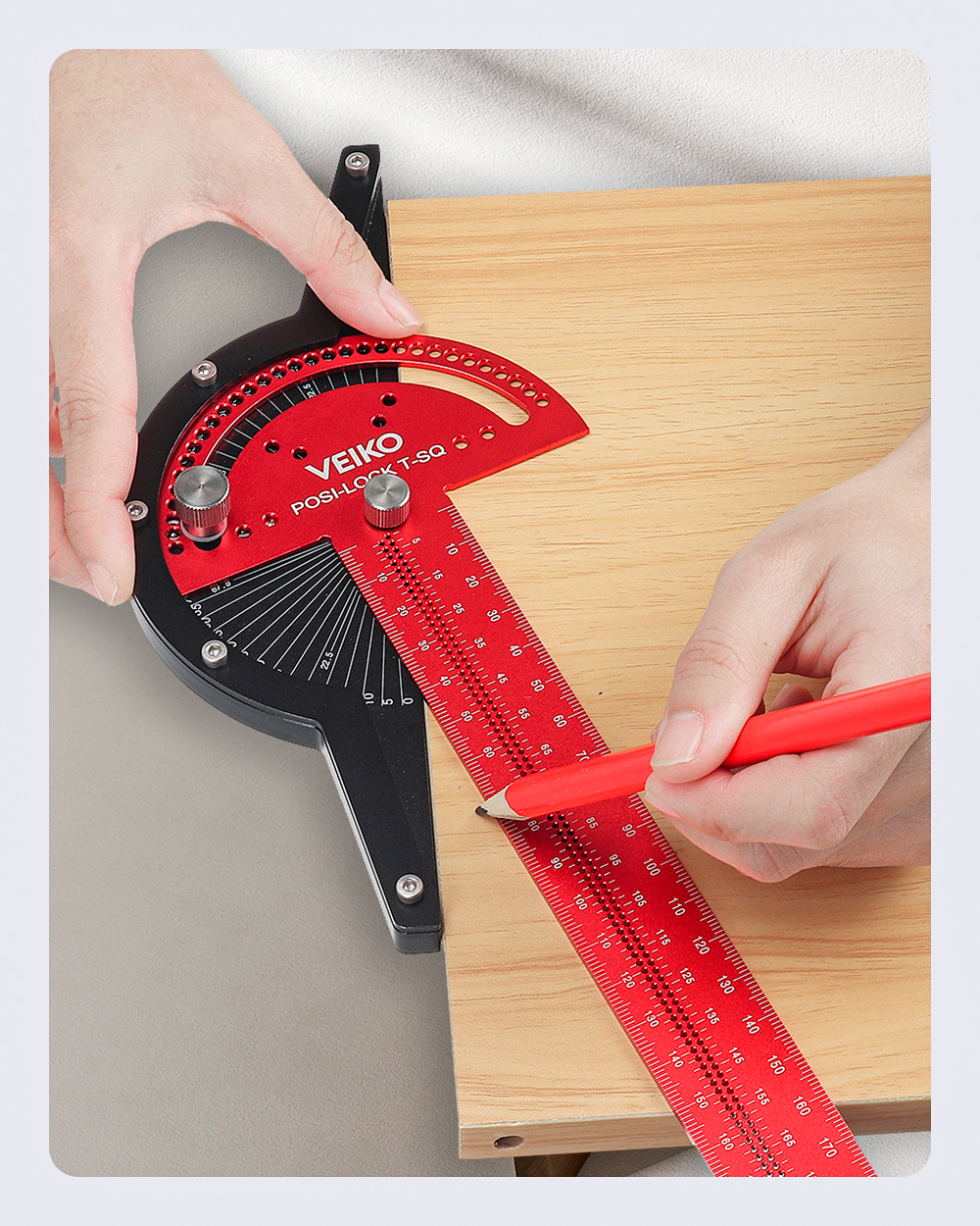 VEIKO-Aluminum-Alloy-300mm-Angle-Positioning-T-Square-Posi-Lock-Ruler-Woodworking-Edge-Ruler-Angle-M-1907927-7